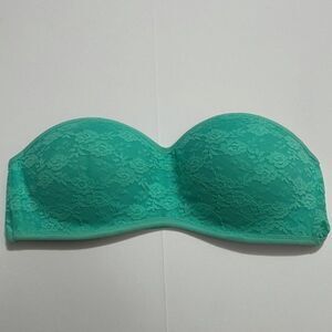 Victoria’s Secret PINK Lace Padded Bandeau Bra